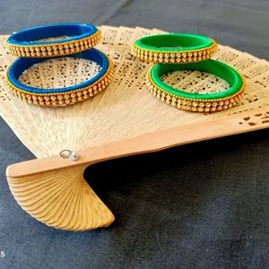 Silk thread bangles